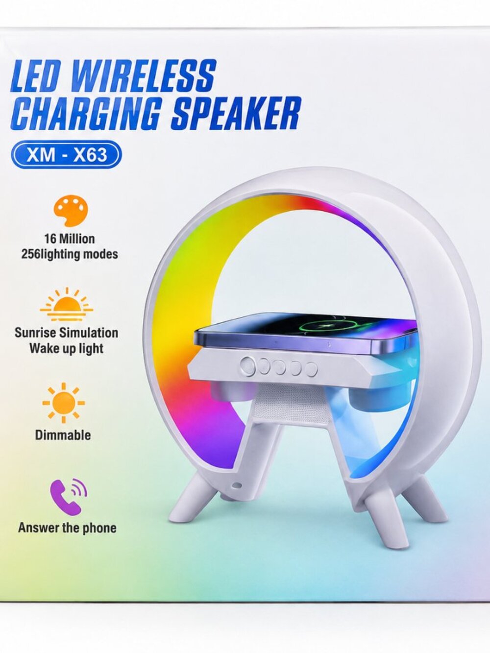 LED WIRELESS CHARGING SPEAKER